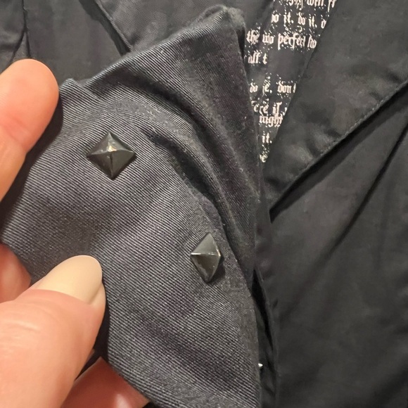 KILL CITY Black Studded Women's Blazer Jacket Size Small - Picture 7 of 11